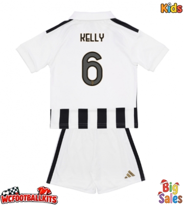 Juventus Lloyd Kelly #6 Replica Home Stadium Kit for Kids 2026-27 Short Sleeve (+ pants)